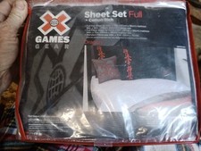 FULL - X Games - Dragon - Asian Theme Gray, White, Red & Black SHEET SET