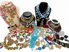 Vintage Rhinestone Costume Jewelry Lot , Trifari , Dior , K.J.L ++++ 85 Pieces