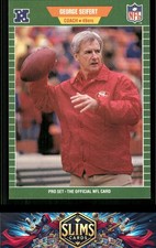 1989 Pro Set San Francisco 49ers George Seifert #389