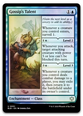 Gossip's Talent #51 (Foil) (NM) Bloomburrow BLB Magic MTG