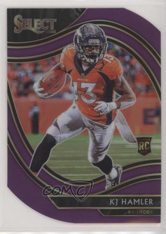 2020 Panini Select Field Level Purple Prizm Die-Cut KJ Hamler Rookie RC 02r9