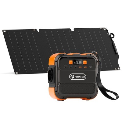 FlashFish A101 Solar Powerstation Li-Ion 120W 98Wh Optional Mit Solarpanel 30W