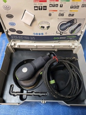 Festool ETS EC 125/3 EQ Orbital Sander W/ plug-it cord & Systainer FREE SHIPPING