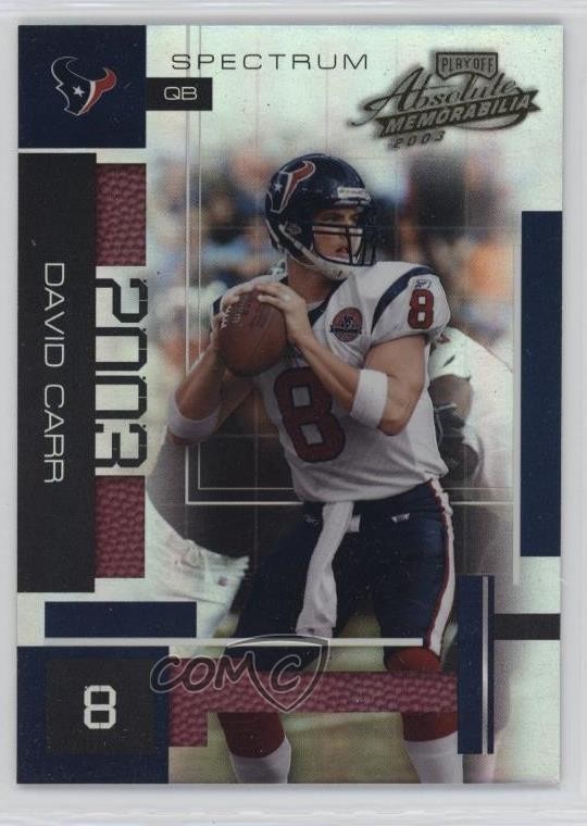 2003 Playoff Absolute Memorabilia Spectrum 143/150 David Carr #16 a8a