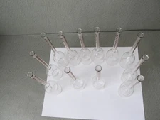 Lot of 12 Kimble Chase KIMAX Babcock Bottles 20% Ice Cream Test  ***Well Used