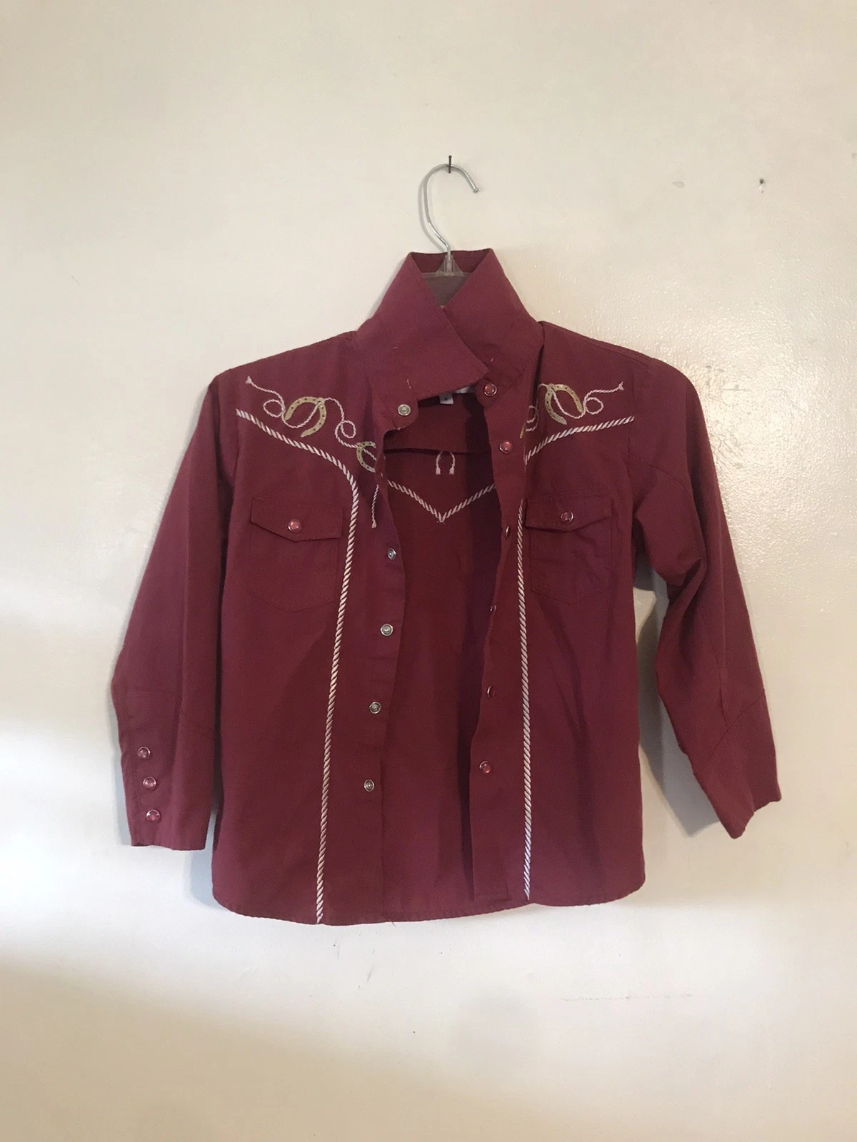 ace of diamond western shirt Kids Size 8