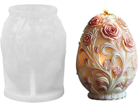 Silikonformen GießFormen Ostern, Silikonform 3D Ostereier, Kerzen Silikonformen