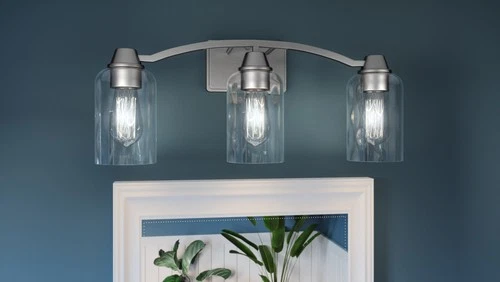 Quoizel ACA8623 Acacia 3 Light 22"W Vanity Light - Nickel - Picture 9 of 12