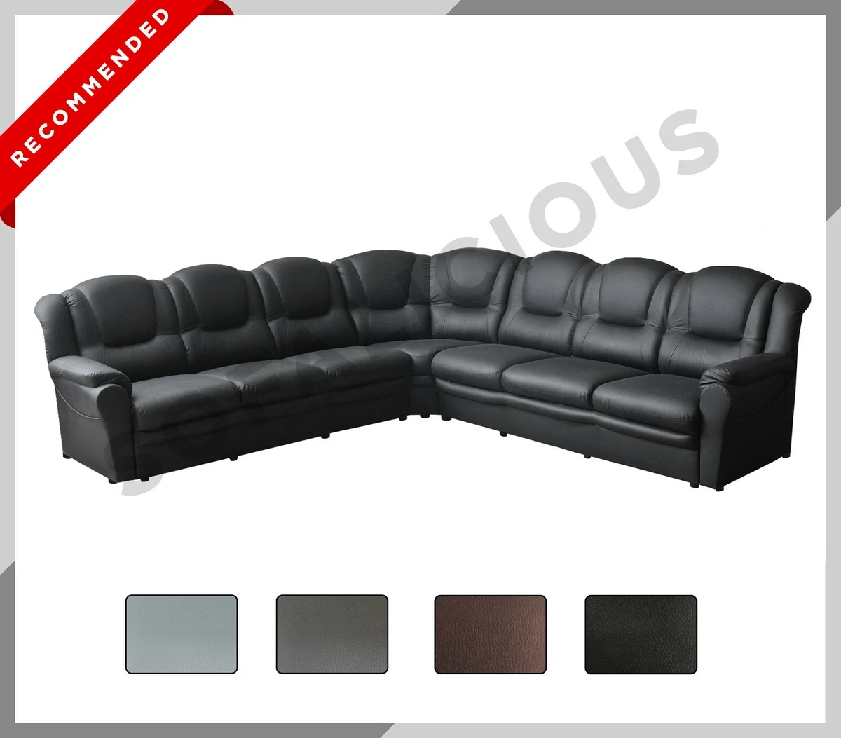 7 seater leather corner sofa deals