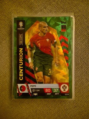 Topps Match Attax Euro 2024 Pepe CC9 Centurion Parallel Green Emerald Grün CC 9