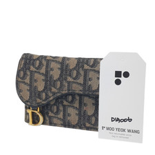 NO TARIFF DIOR SADDLE CARD WALLET S5610CTZQ Guaranteed Daily Card Holder DIA006