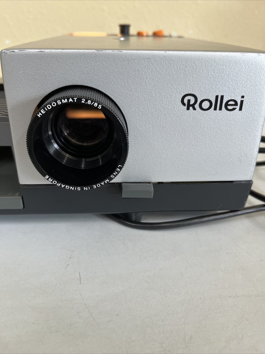 Rollei P350A Slide Projector With Remote and Slide Cartridge