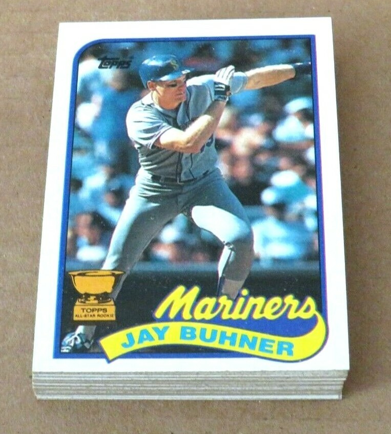 Seattle Mariners Jay Buhner 1989 Topps Team Set 30 Cards