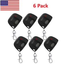6PC Garage Door Remote for Linear Multicode 300mhz 3089 3060 3070 Opener 10 Dip