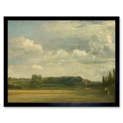 Constable East Bergholt Common View Toward Rectory Painting Framed Art Print