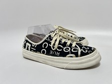 Vtg Chanel Black Coco CC Logo Print Canvas Sneakers 39