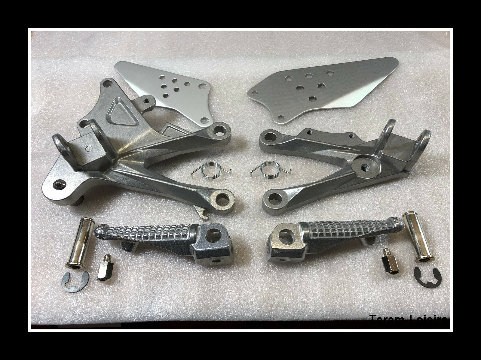 Platines pilote Kawasaki ZX10R de 2006 à 2010 en aluminium usiné haute rigidité