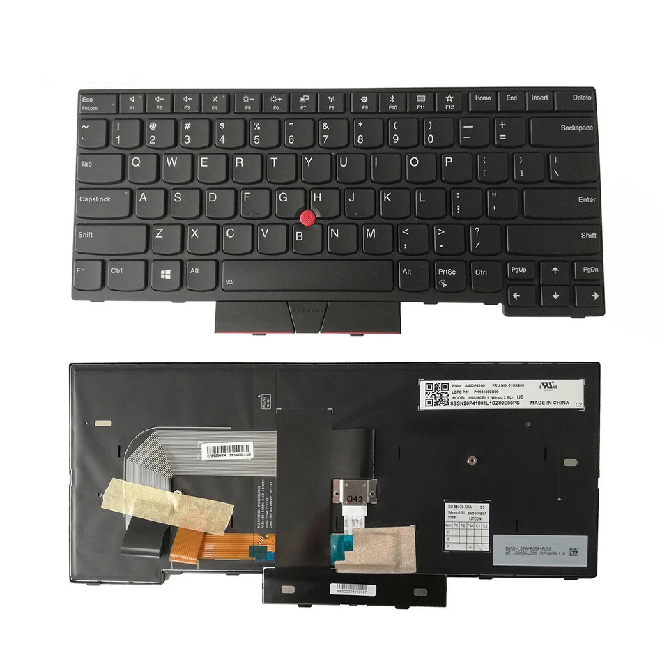 FAMFUTR New Backlit Keyboard For Lenovo Thinkpad T470 T480 01HX459 01HX499 01HX419 US