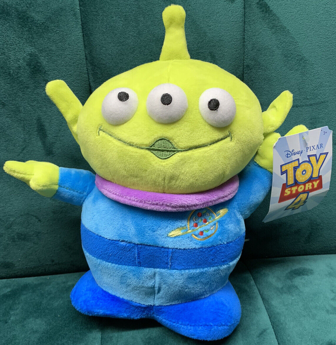 Disney Pixar Toy Story 4 Space Alien Green Plush 10” The Claw Pizza Planet