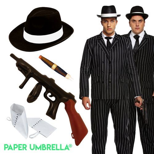 Godfather Gangster Suit Costume:1920s 