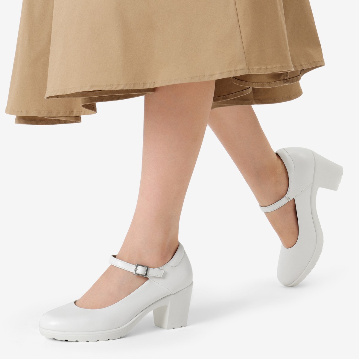 DREAM PAIRS Gesloten hakken voor dames.,Size 36,Zwart Pu,SDPU2346W NEW E
