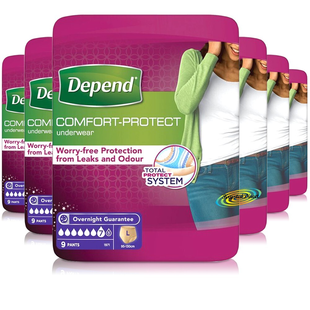 Depend Women's Comfort-Protect Pants For Large (1300Ml) 9 Pack - Image 12