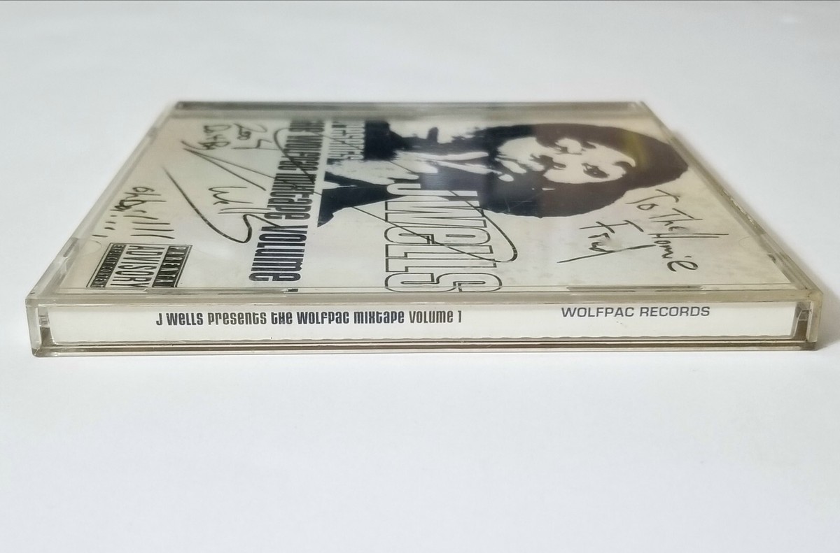 J WELLS SIGNED THE WOLFPAC MIXTAPE CD RAP 2003 RANDOM HIPHOP G