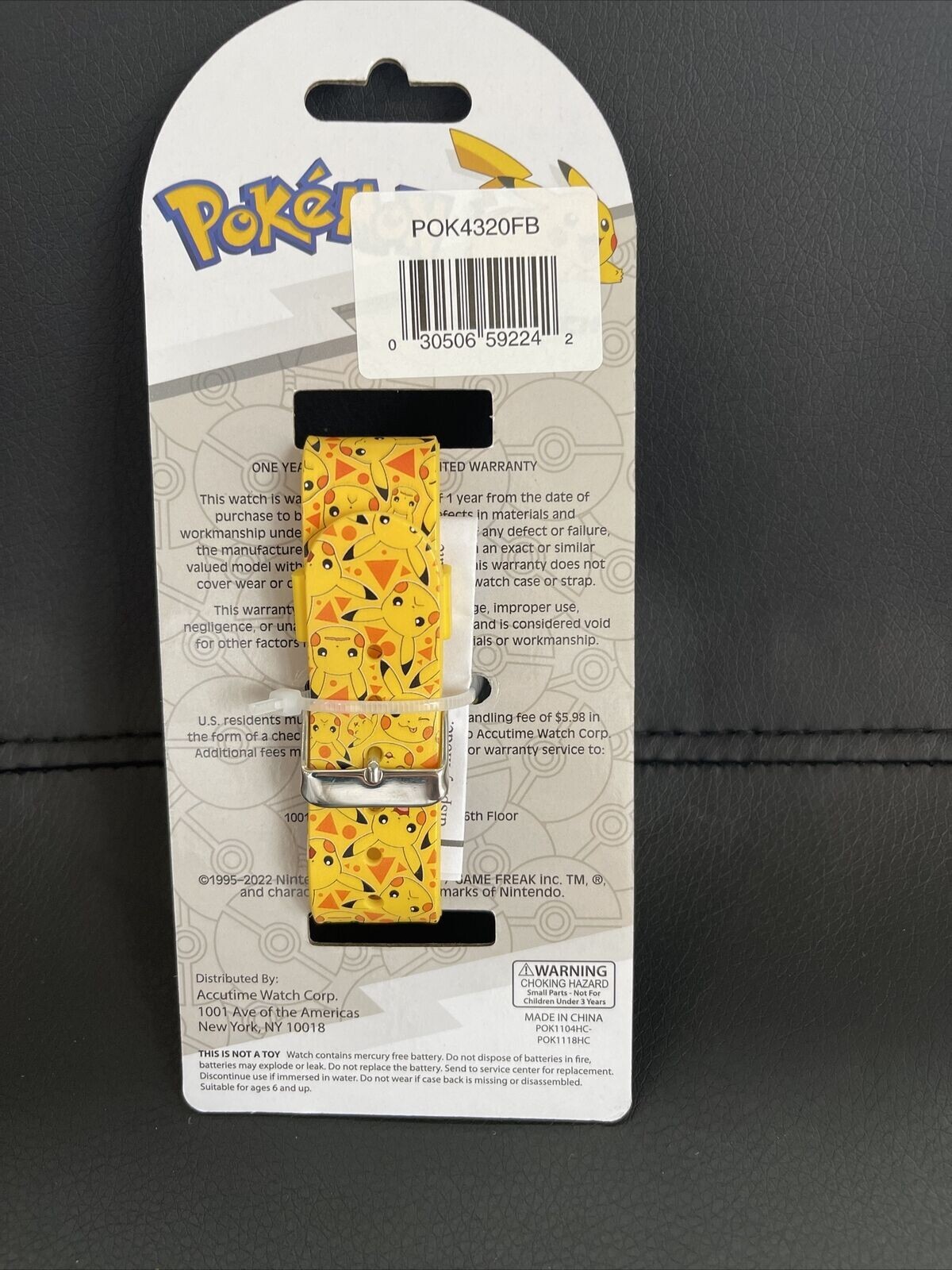 POKEMON LED WATCH WITH SILICONE STRAP FOR AGES 3+ BRAND NEW w/TAGS - FREE SHIP