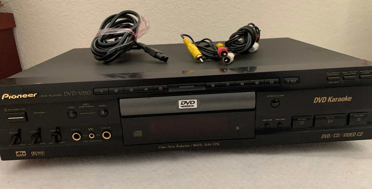 Pioneer Karaoke Player DVD-V550 With Power Cord And Cables, No  