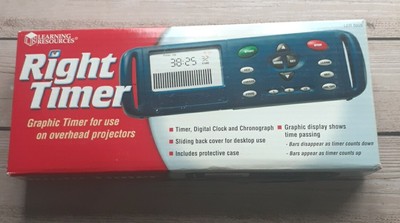Right Timer LER6955 Desktop Clock Timer With Case by Learning Resources Open Box
