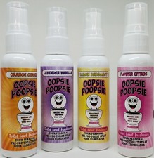 4 X Toilet Bowl Freshener Spray Air Odor Eliminator Deodorizer Scents Bathroom