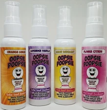 4 X Toilet Bowl Freshener Spray Air Odor Eliminator Deodorizer Scents Bathroom