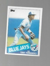 1985 Topps Baseball Card #48 TONY FERNANDEZ Blue Jays  NRMT