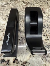 Swingline Stapler #747 30 Sheet Capacity Black AND Scotch Tape Dispenser C60
