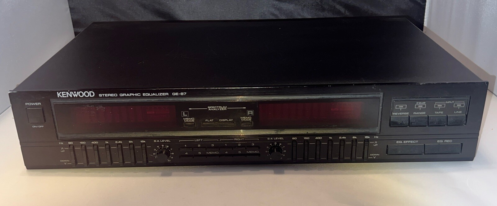 Kenwood Ge87 Stereo Graphic Equalizer Spectrum Analyzer eBay