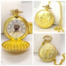Pocket Watch American Civil War Chain 150 Anniversary Full Hunter Easy Read New