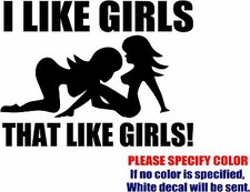 Vinyl Decal Sticker - I Like Girls 03 Car Car Truck Bumper Window JDM Fun 7"