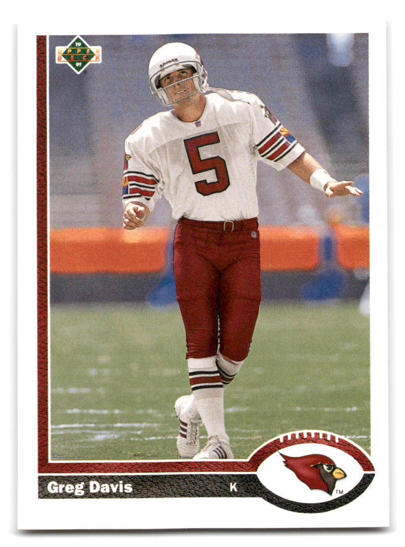 Greg Davis 1991 Upper Deck #591 Phoenix Cardinals FOOTBALL