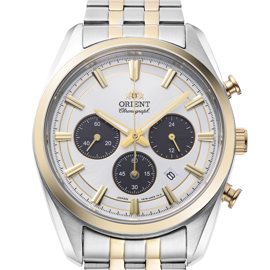 SUPER ORIENT バスモデル　プラモデル Orient Contemporary RN-TX0302S Panda Solar Chronograph Stainless