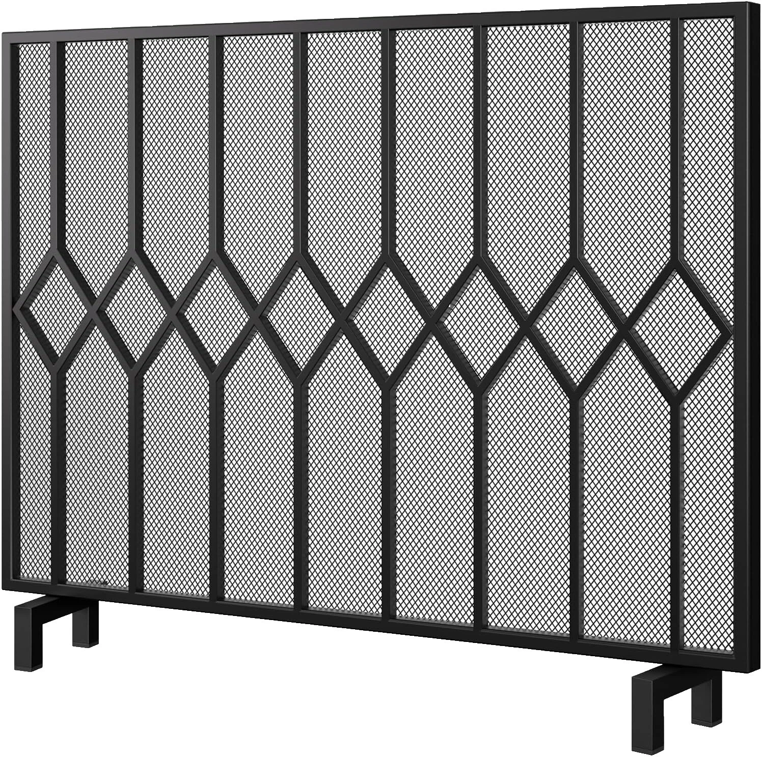 Wooden Black Fireplace Screens & Doors