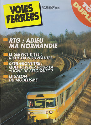 VOIES FERREES N°95 TGV DUPLEX / CREIL - FRONTIERE / RTG NORMANDIE / WAGON TREMI