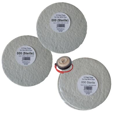 3x Filterpads 100 fein 2x Pack für das Better Brew MK4 Weinfilter Homebrew
