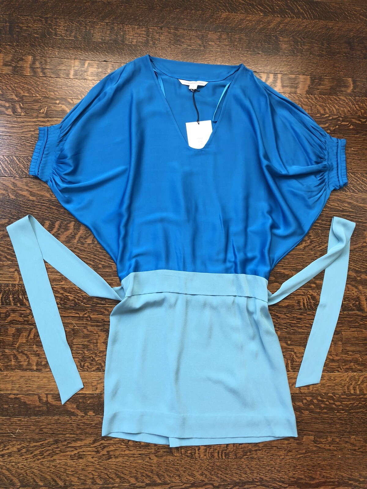 Edna Silk Dress Sailor Blue 