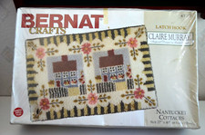 Bernat Crafts NANTUCKET COTTAGES Latch Hook Rug/Wall Hanging Kit 272 -Unopened