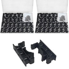 50 Sets C45 DIN Rail PCB Mounting Bracket Clips 15mm or 35mm Circuit Board