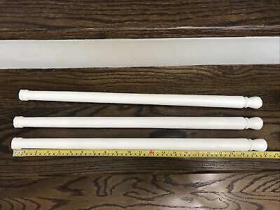 Buy 3 White Wood Cut Of Spindles Balusters Posts 21 3/4”x1”. LOTS MORE AVAILABLE.