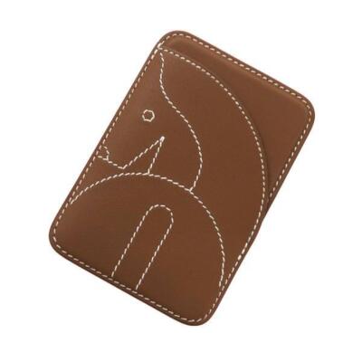 HERMES Card Holde MagSafe mors Magsafer Card Case Vo Swift Brown