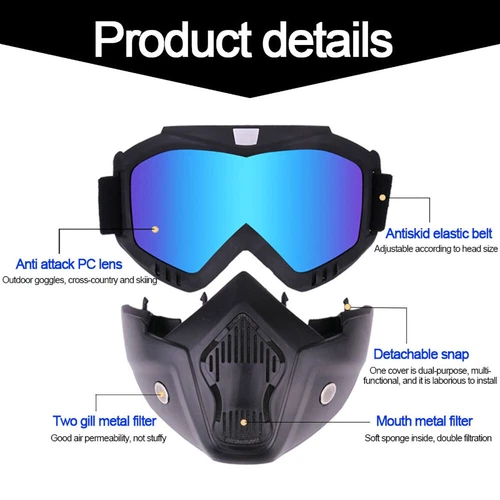 Skull Tactical Mask Paintball Airsoft Full Face Protective Vented Helmet Goggles - Picture 8 of 31