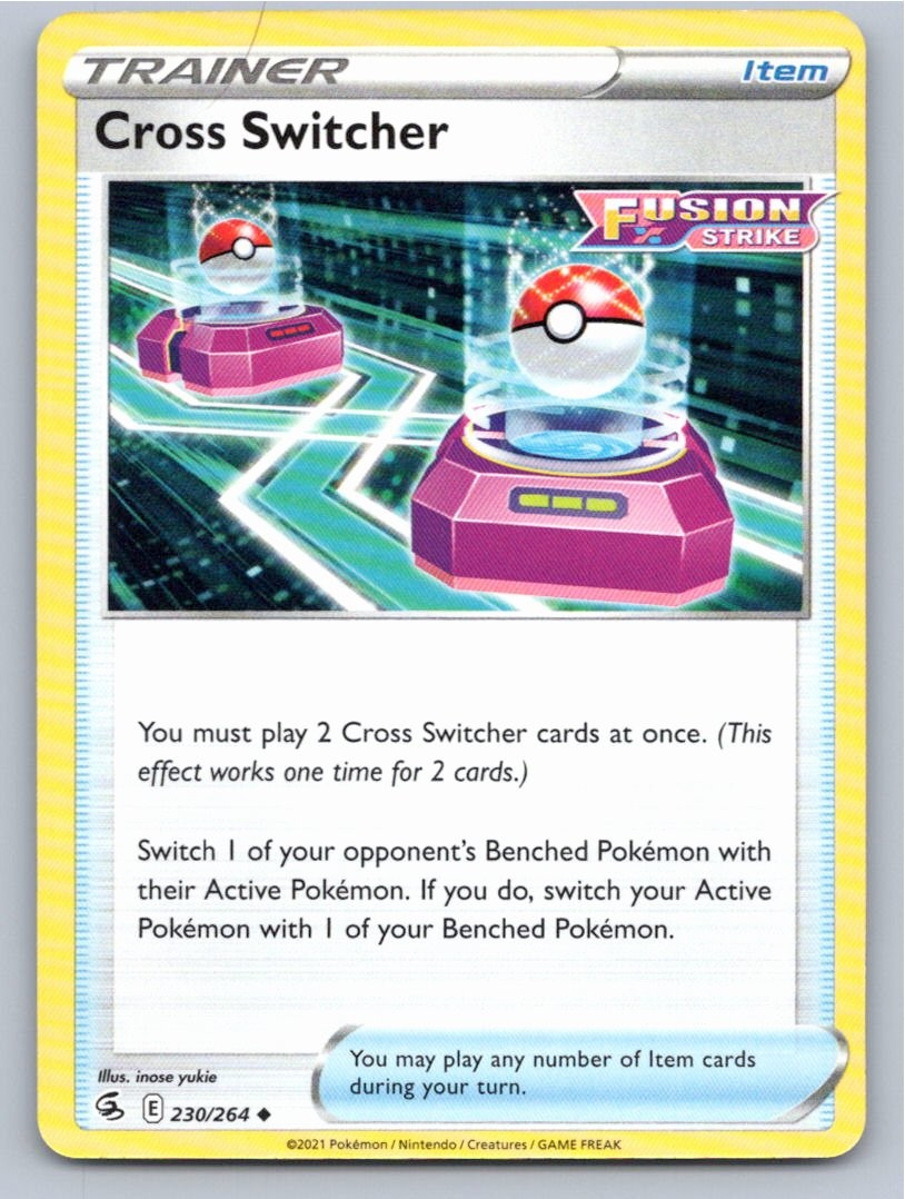 2021 POKEMON CROSS SWITCHER FUSION STRIKE 230/264 UNCOMMON NM A11423 FREE S&H