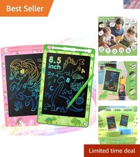 Portable 2 Pack LCD Writing Tablet   8.5 Inch Fun Themed Drawing Boards for Kids